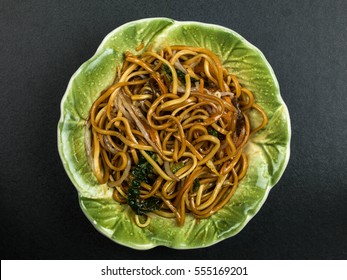 Bowl Of Chinese Vegetable Chow Mein Noodles