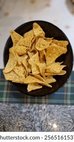 A bowl chips for beer. Chips, doritos