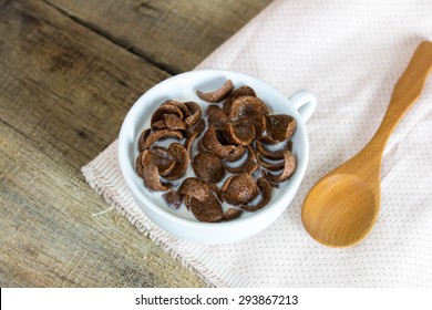 Bowl Chocolate Corn Flakes
