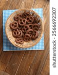 bowl of chocolate german pretzels