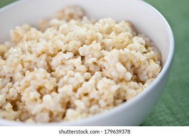 Bowl Of Cooked Brown Rice