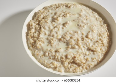 Bowl Cooked Organic Pinhead Oatmeal Stock Photo 656083234 | Shutterstock