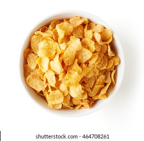 Bowl Corn Flakes Isolated On White Stock Photo 464708261 | Shutterstock