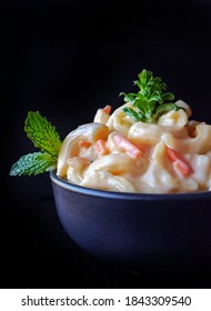 Bowl Of Creamy Pasta Salad 