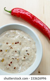 A Bowl Of Creamy And Spicy Crab Chowder Soup.