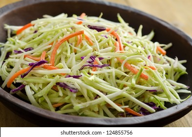 A bowl of crispy coleslaw close up. - Powered by Shutterstock