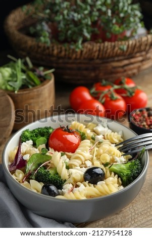 Similar – Pasta salad Food Vegetable