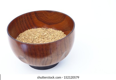 Bowl Of Dry Kava Root Powder