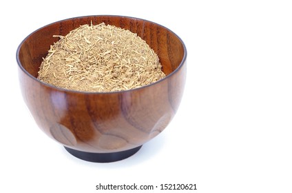 Bowl Of Dry Kava Root Powder