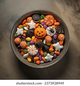 Bowl filled with Halloween candy and sweets ideas for Halloween event - Powered by Shutterstock