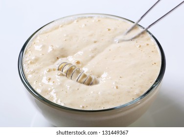 Bowl Of Fluffy Pancake Batter