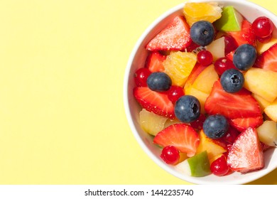 Bowl of fresh fruit salad. - Shutterstock ID 1442235740