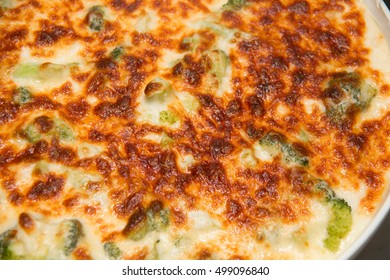 A Bowl Of Freshly Cooked Pasta Bake  On Buffet