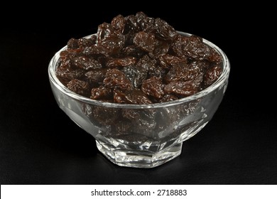 A Bowl Full Of Organic Flame Raisins From California, USA