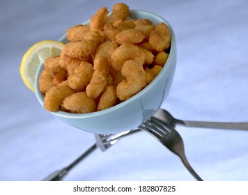 Bowl Full Of Popcorn Shrimp