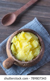 Bowl of ghee clarified butter