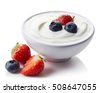 yogurt isolated