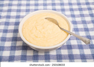 Bowl Of Hot, Creamy, Buttery, Cheese Grits