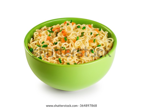 Bowl Instant Noodles Isolated On White Stock Photo (Edit Now) 364897868