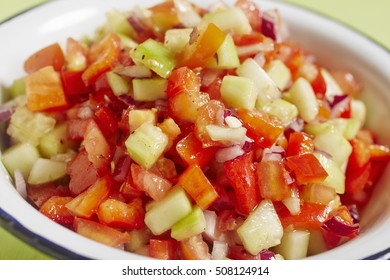 A Bowl Of Israeli Salad
 