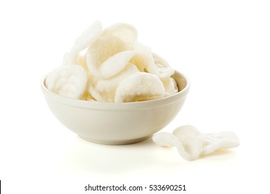 Bowl Krupuk Indonesian Prawn Crackers Isolated Stock Photo 533690251 ...