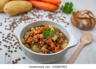 A Bowl Of Lentil Soup A Delicious And Common Dish