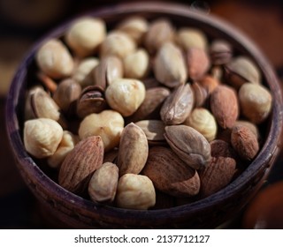 bowl of mix nuts, mix nuts, close up 