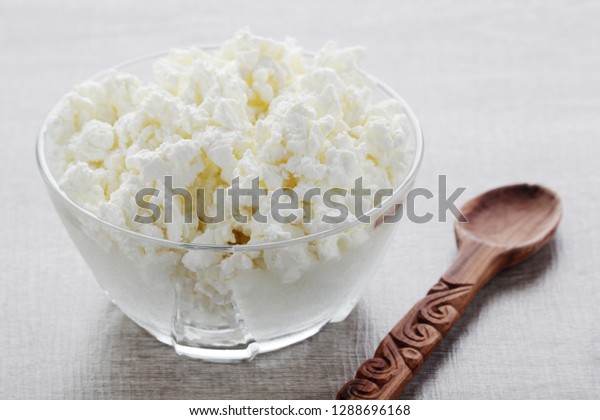Bowl Plain Russian Cottage Cheese Called Stock Photo Edit Now