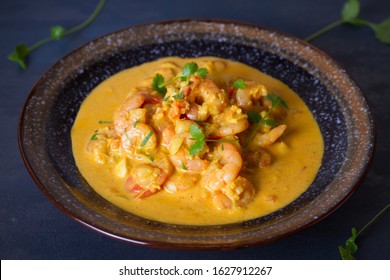 Bowl Of Shrimp Prawn Curry