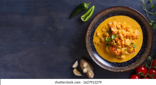 Bowl Of Shrimp Prawn Curry