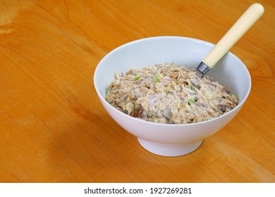 Bowl With Smoked Mackerel Pate Spread