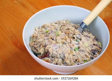 Bowl With Smoked Mackerel Pate Spread