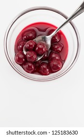 Bowl Of Sour Cherry Compote