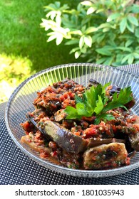 Bowl Of Spicy Marinated Eggplant