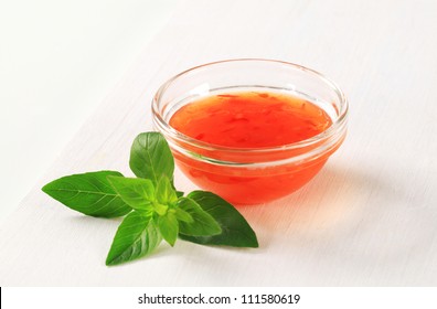 Bowl Of Sweet Chilli Sauce
