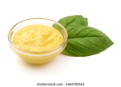 Bowl Of Tasty Curry Sauce, Isolated On White Background.