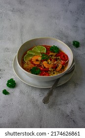 Bowl Of Thai Shrimp Soup