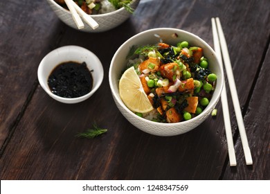 Bowl Tofu Rice Seaweed Green Peas Stock Photo 1248347569 | Shutterstock