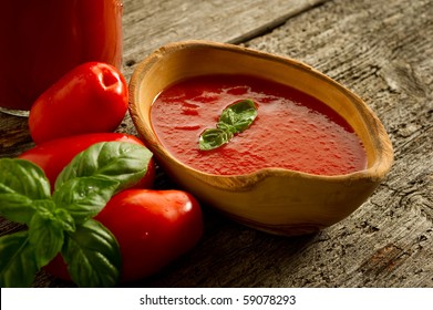 Bowl With Tomato Sauce