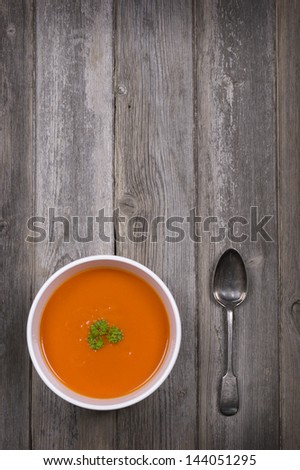 Similar – Image, Stock Photo Pumpkin soup Vegetable