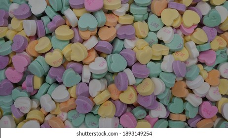 Bowl Of Valentine's Candy Conversation Hearts