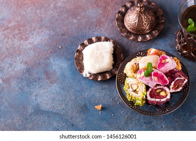 Bowl Various Pieces Turkish Delight Lokum Stock Photo 1456126001 ...