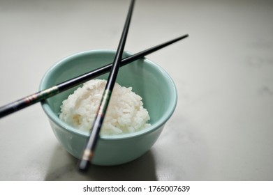 bowl of white sticky rice