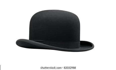 a bowler hat isolated on a white background