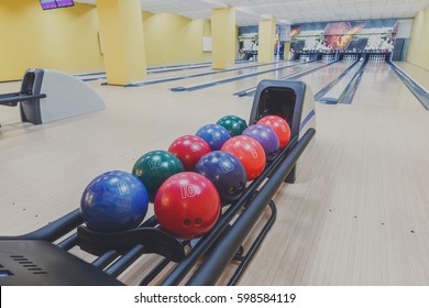 Bowling Background Interior Bowling Alley Lane Stock Photo (Edit Now ...