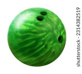 A bowling ball is a hard spherical ball used to knock down bowling pins in the sport of bowling.