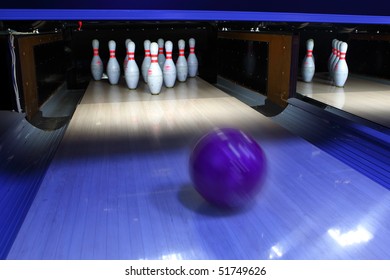 Bowling Ball And Pins