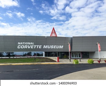 Bowling Green, Kentucky - October 10, 2015: The Front Of The National Corvette Museum.