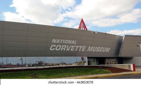 Bowling Green, Kentucky, USA - March 31, 2016: The National Corvette Museum, Entrance