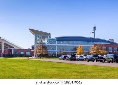 BOWLING GREEN, OH, USA - NOVEMBER 7: Doyt L. Perry Stadium On November 7, 2020 At Bowling Green State University In Bowling Green, Ohio.